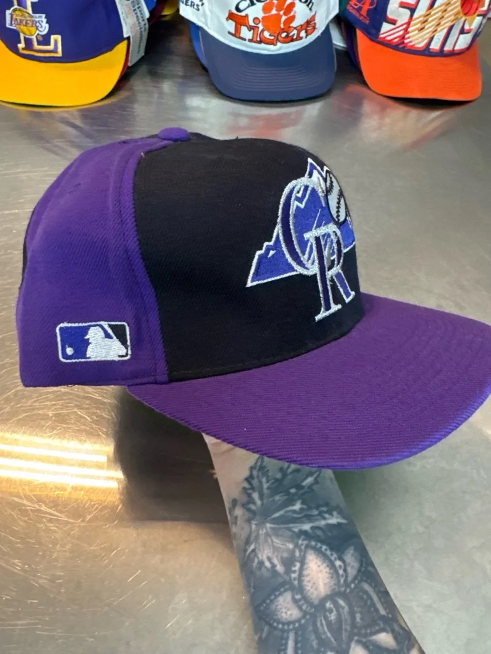 Colorado Rockies Purple and Black MLB Baseball Cap